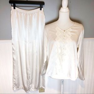 Victoria’s Secret cream pajamas